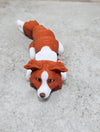 Border Collie Red - White - Brown Nose keychain / backpack buddy