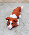 Border Collie Red - White - Pink Nose keychain / backpack buddy