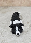Border Collie Black- White keychain / backpack buddy