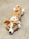 Border Collie Light Red - White - Black Nose keychain / backpack buddy